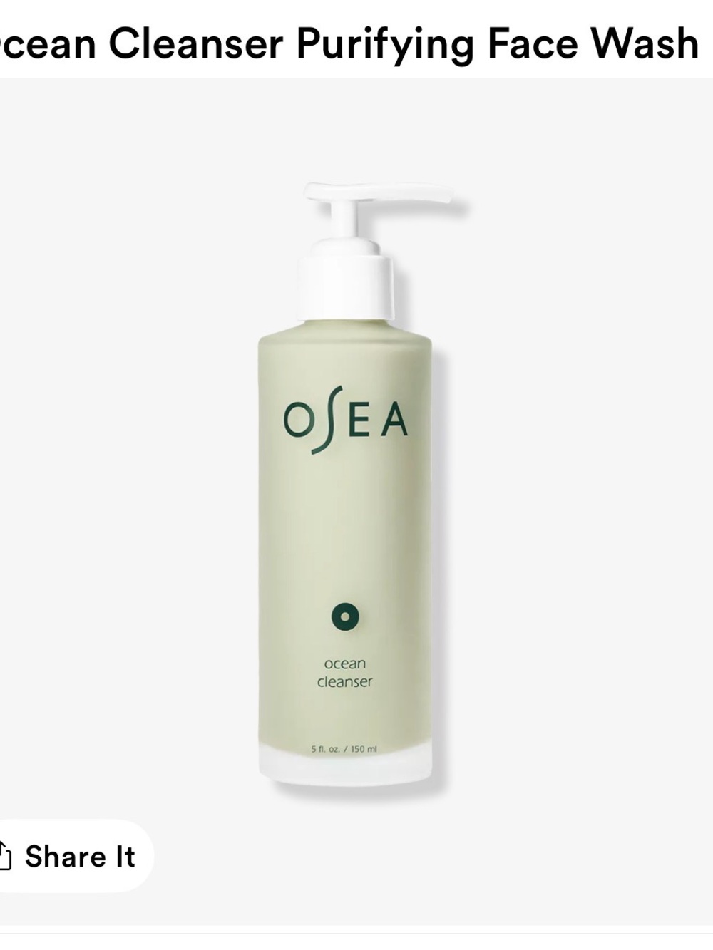 OSEA Ocean Cleanser Purifying Face Wash - 5 oz - Picture 5 of 8